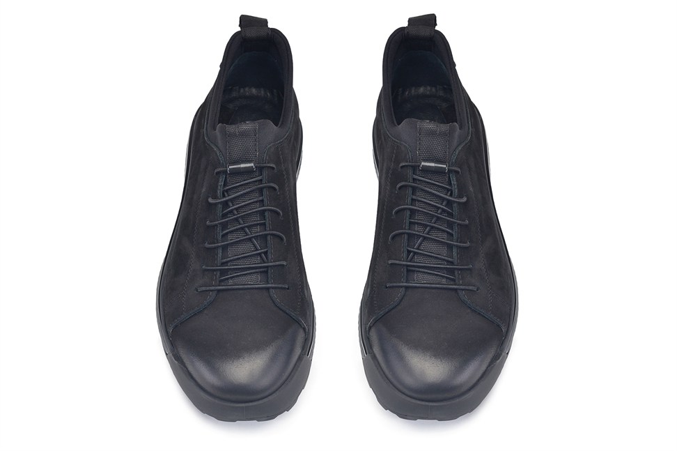Siyah Nubuk Casual Sneaker