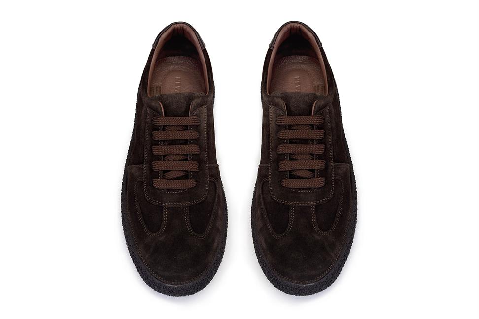 Kahve Süet Bağcıklı Spor Ayakkabı