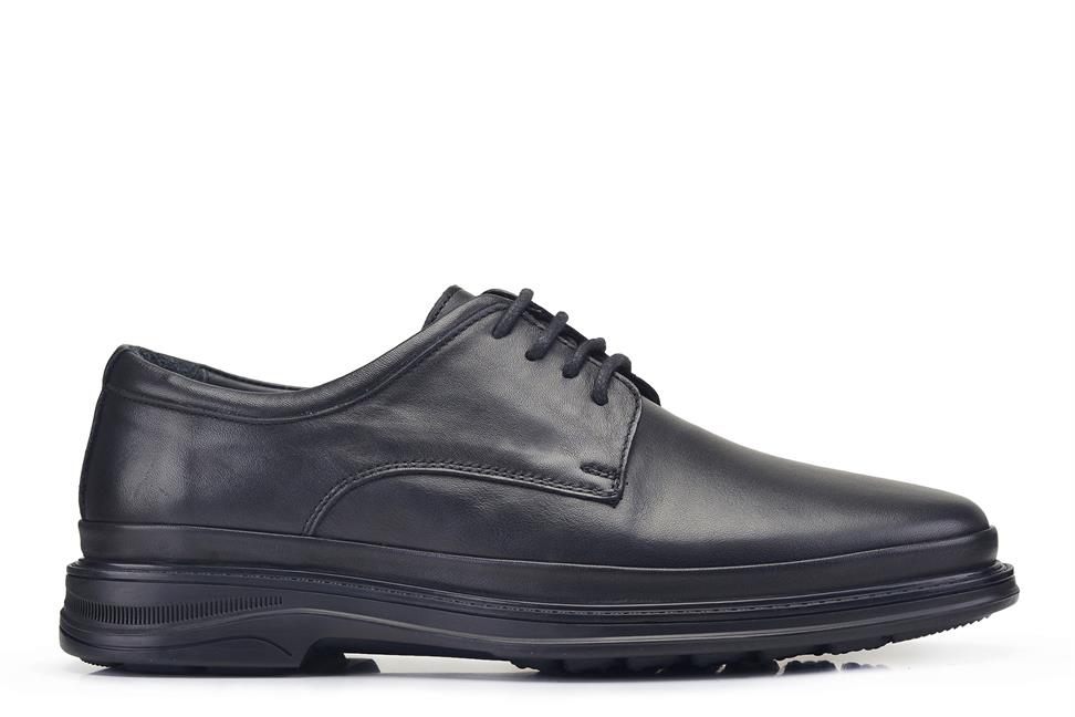 Siyah Günlük Bağcıklı Erkek Ayakkabı