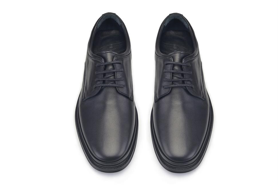 Siyah Günlük Bağcıklı Erkek Ayakkabı