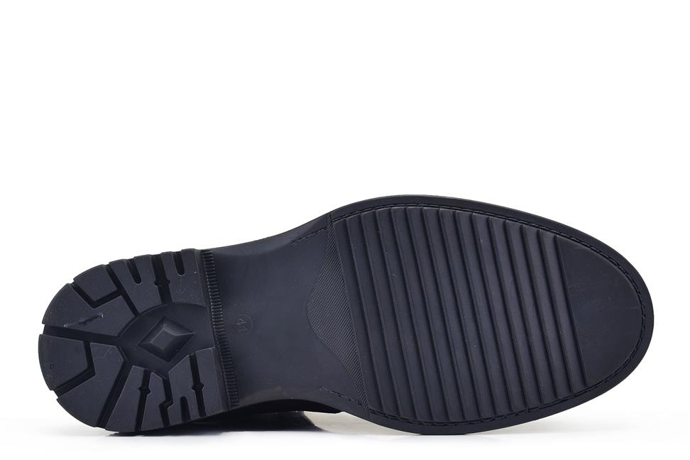 Kahverengi Fermuarlı Kürklü Bot