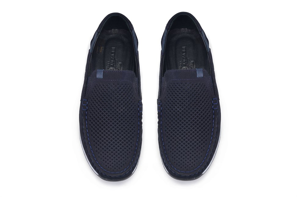 Lacivert Yazlık Loafer Erkek Ayakkabı