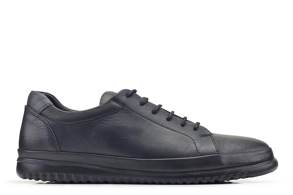 Siyah Bağcıklı Sneaker Erkek Ayakkabı