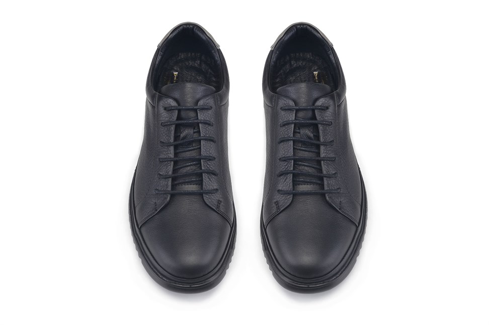 Siyah Bağcıklı Sneaker Erkek Ayakkabı