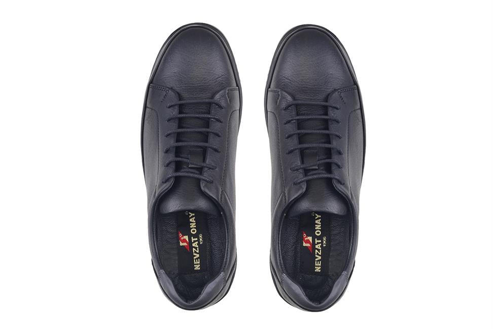 Siyah Bağcıklı Sneaker Erkek Ayakkabı