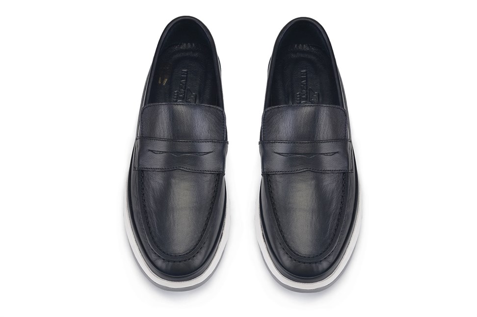 Siyah Penny Loafer Yazlık Erkek Ayakkabı