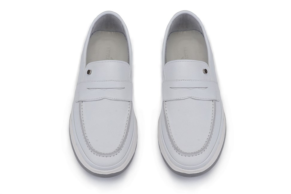 Beyaz Slip On Yazlık Ayakkabı