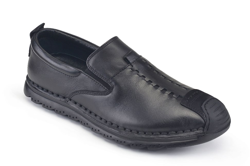 Siyah Slip On Yazlık Ayakkabı