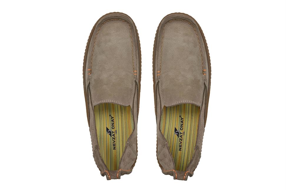 Nubuk Vizon Bağcıksız Erkek Yazlık Ayakkabı