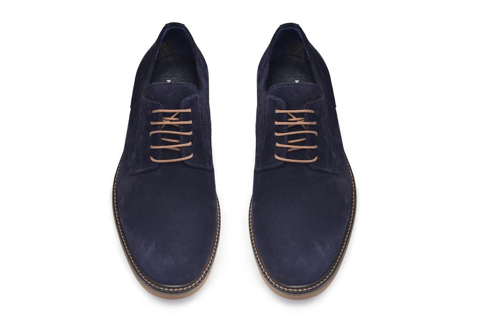Lacivert Süet Bağcıklı Erkek Ayakkabı
