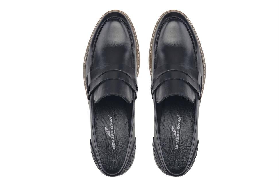 Siyah Bağcıksız Yazlık Erkek Ayakkabı