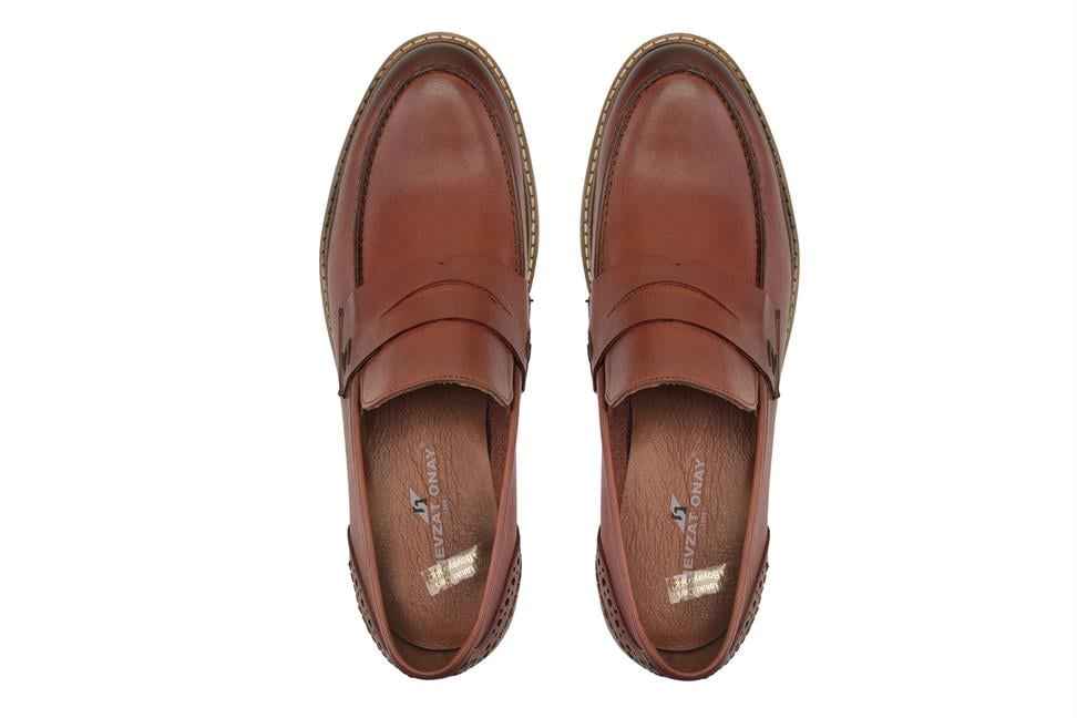 Taba Yazlık Loafer Erkek Ayakkabı