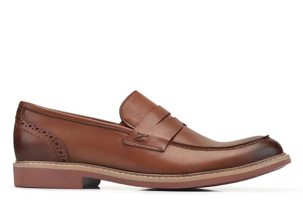 Taba Yazlık Loafer Erkek Ayakkabı