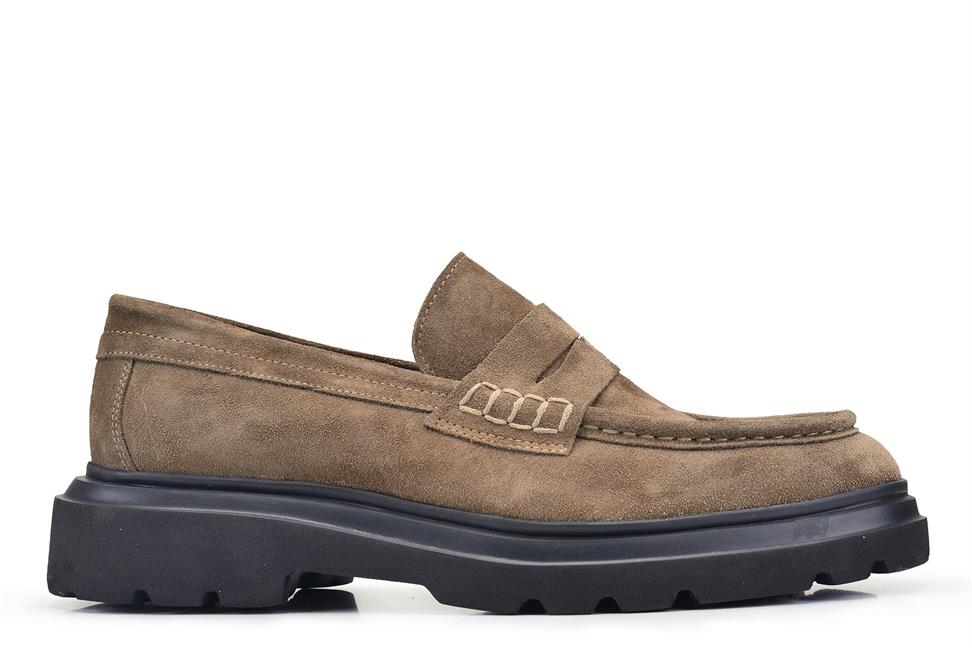 Vizon Süet Bağcıksız Erkek Ayakkabı