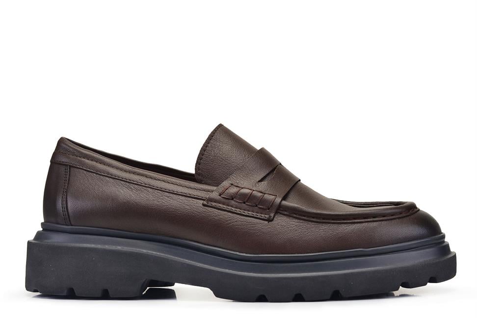 Kahverengi Bağcıksız Erkek Ayakkabı