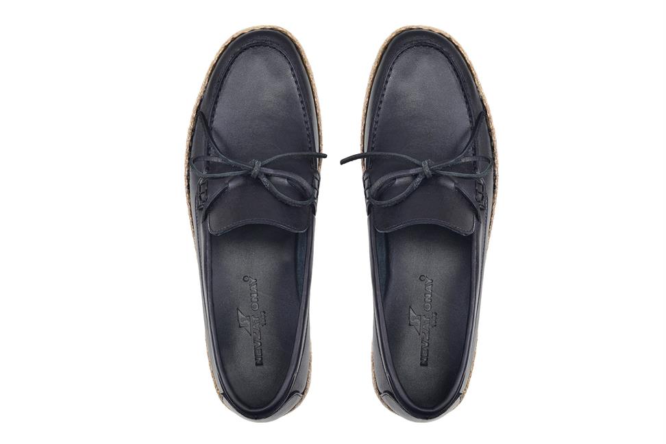 Siyah Bağcıksız Erkek Yazlık Ayakkabı