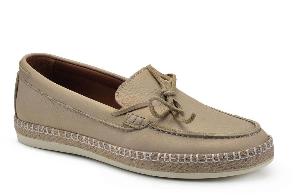 Bej Yazlık Loafer Erkek Ayakkabı