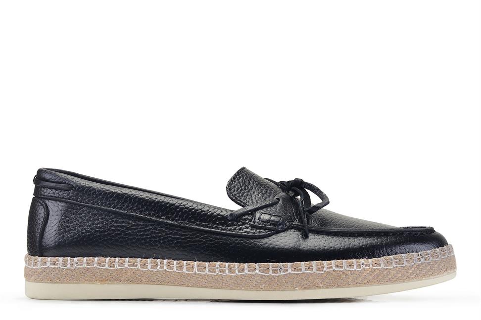 Siyah Yazlık Loafer Erkek Ayakkabı