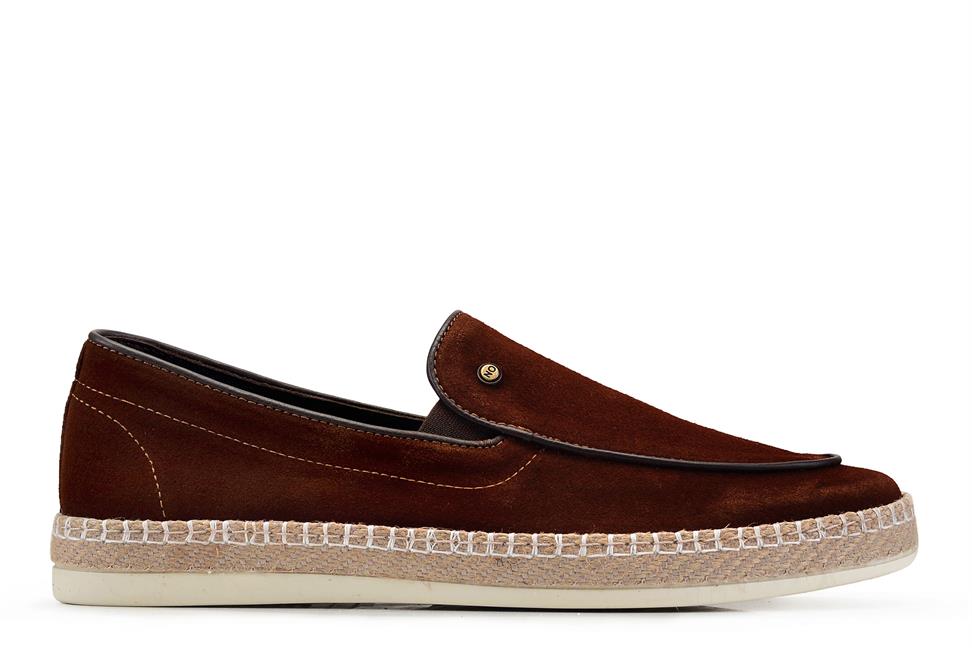 Taba Süet Bağcıksız Erkek Yazlık Ayakkabı