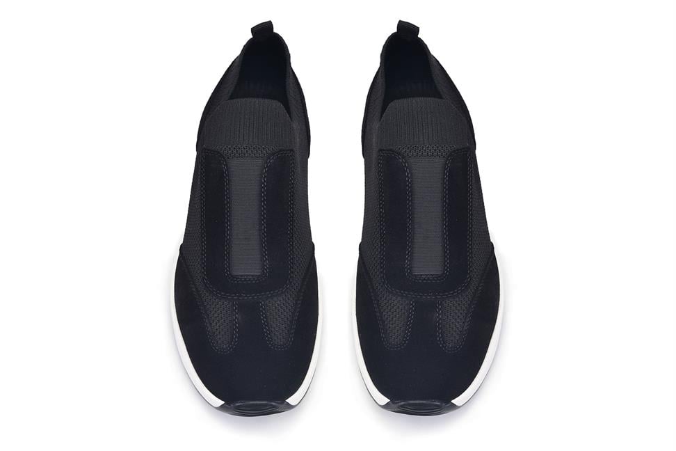 Siyah Triko Bağcıksız Erkek Ayakkabı 