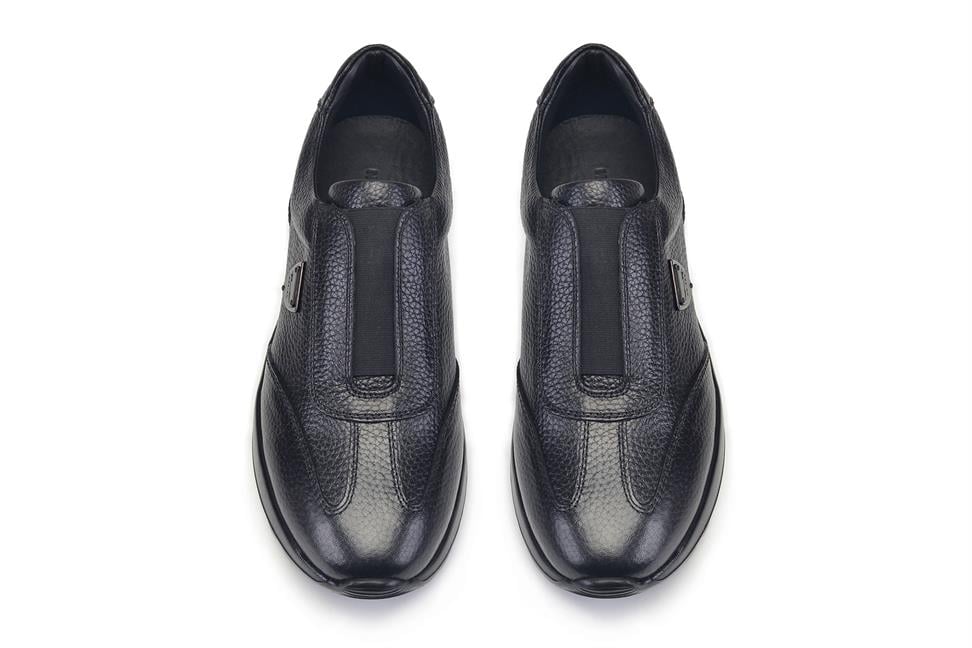 Siyah Bağcıksız Günlük Erkek Ayakkabı