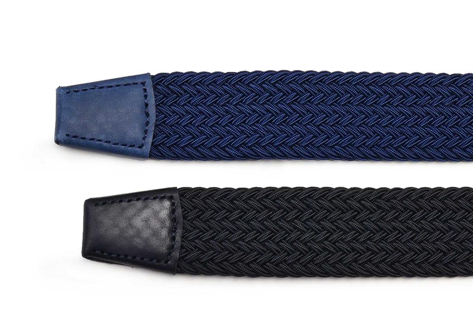 Siyah Tekstil Örgü Kemer