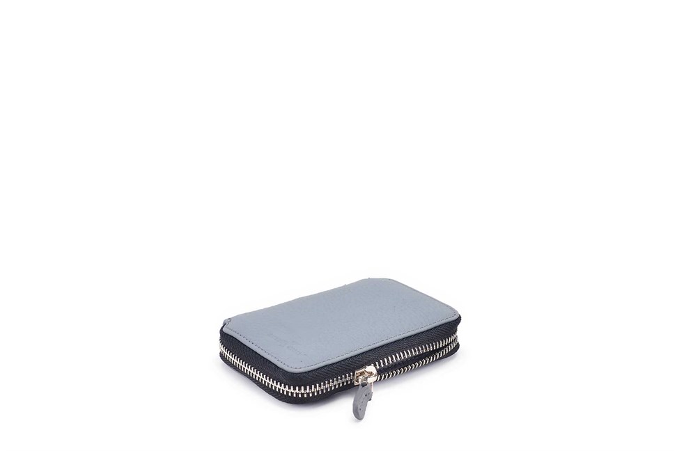 Hakiki Deri Gri Kartlık