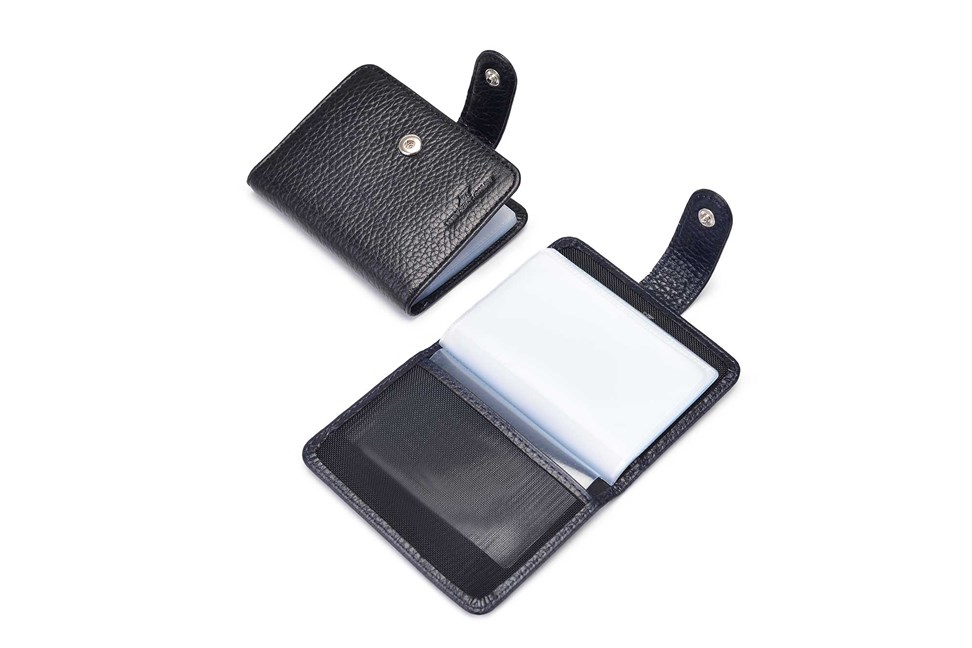 Hakiki Deri Siyah Kartlık