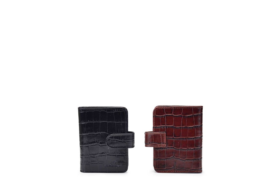 Hakiki Deri Siyah Kartlık