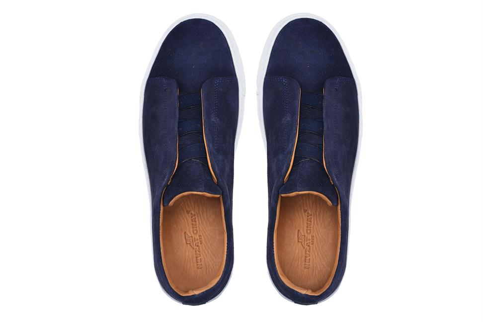 Lacivert Süet Erkek Sneaker Ayakkabı