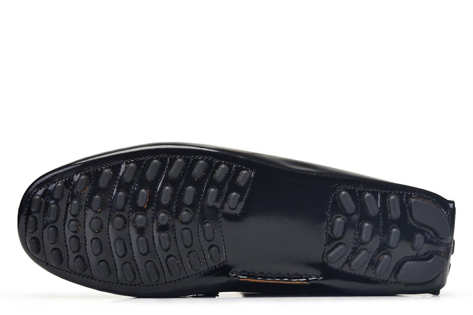 Siyah Açma Loafer Yazlık Erkek Ayakkabı -62391-