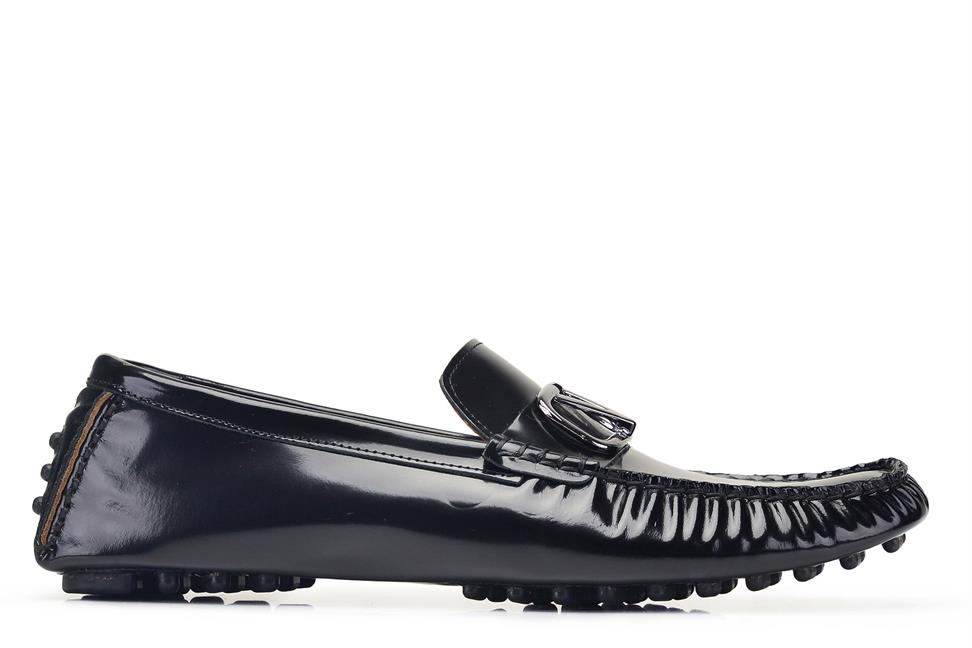 Siyah Açma Loafer Yazlık Erkek Ayakkabı -62391-