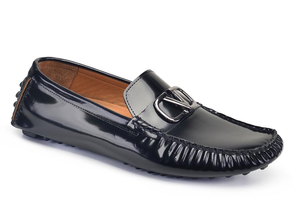 Siyah Açma Loafer Yazlık Erkek Ayakkabı -62391-