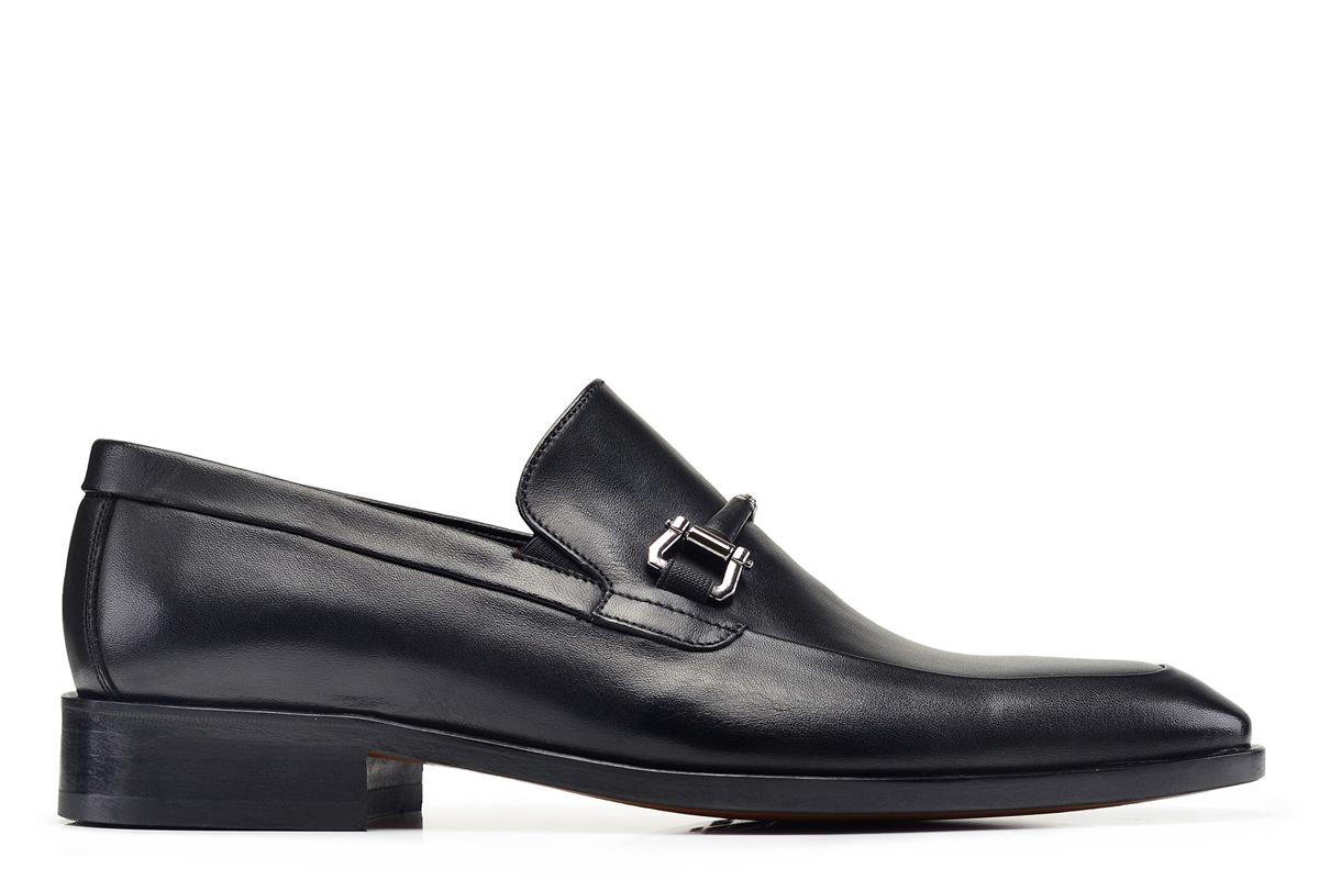Nevzat Onay Siyah Klasik Kösele Erkek Ayakkabı -47704-. 1