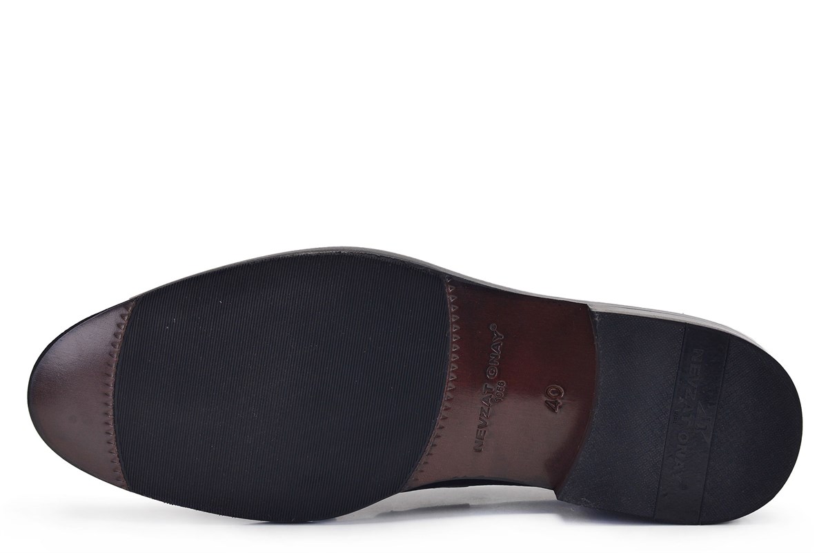 Nevzat Onay Siyah Klasik Bağcıklı Kösele Erkek Ayakkabı -50841-. 5