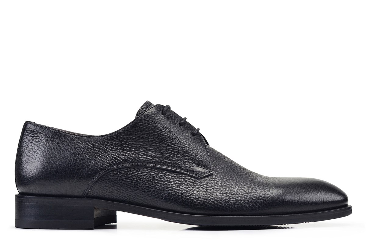 Nevzat Onay Siyah Klasik Bağcıklı Kösele Erkek Ayakkabı -50841-. 2