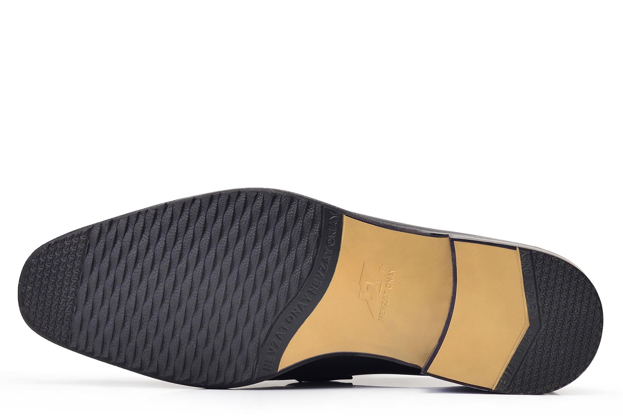 Nevzat Onay Siyah Klasik Bağcıksız Kışlık Erkek Ayakkabı -97181-. 4
