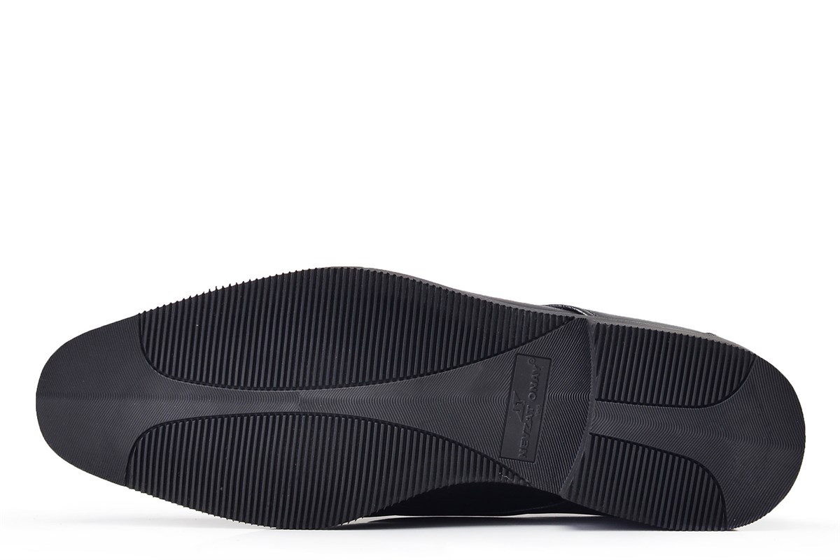 Nevzat Onay Siyah Klasik Loafer Erkek Ayakkabı -8155-. 5