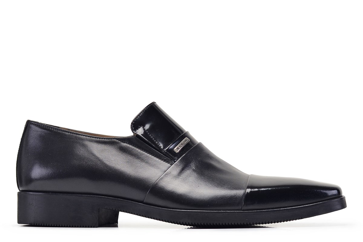 Nevzat Onay Siyah Klasik Loafer Erkek Ayakkabı -8155-. 2