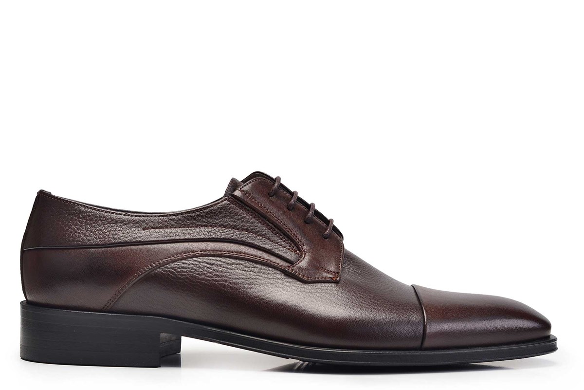 Kahverengi Bağcıklı Kışlık Erkek Günlük Ayakkabı - Nevzat Onay
