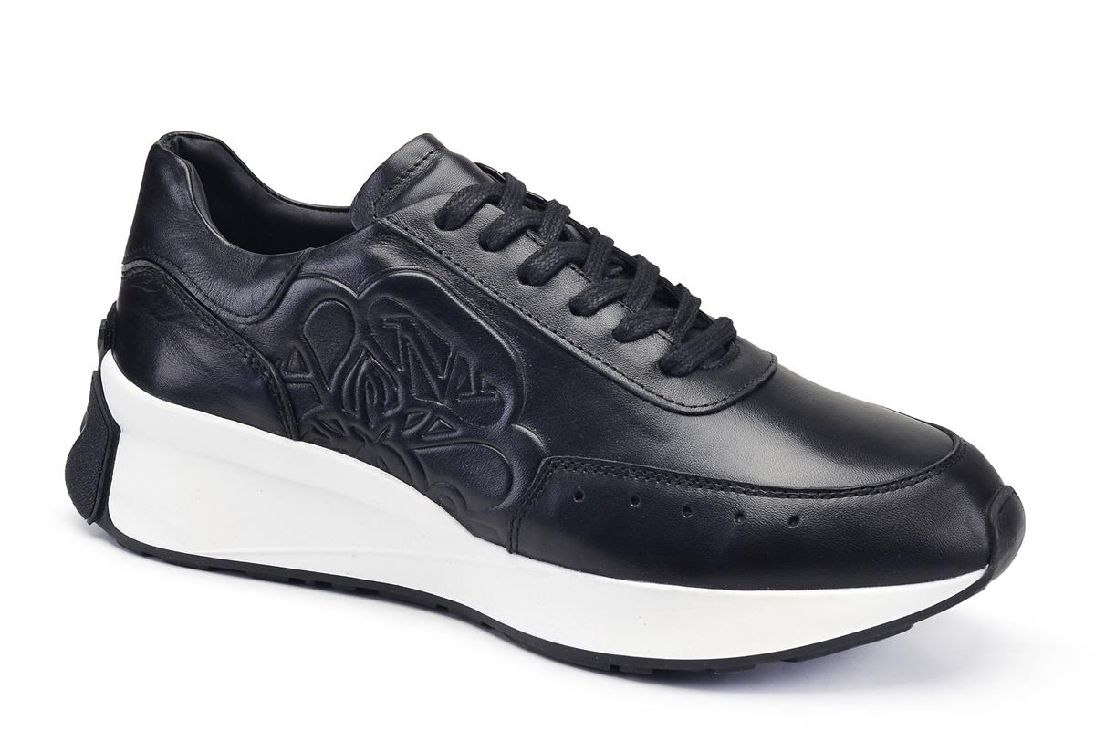 Nevzat Onay Siyah Bağcıklı Sneaker -65681-. 2