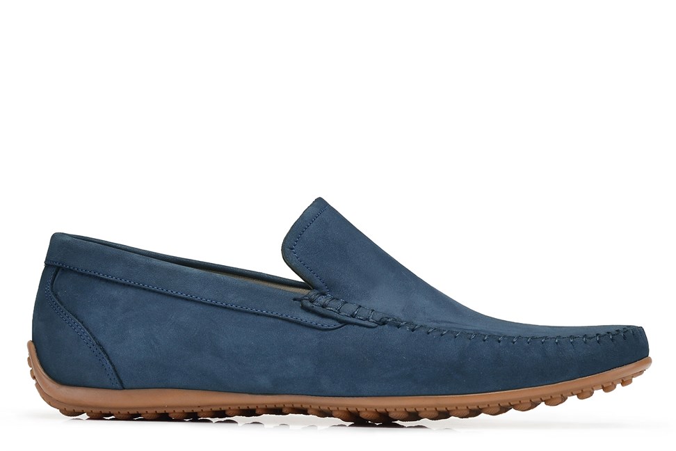 Mavi Günlük Loafer Erkek Ayakkabı -12151-