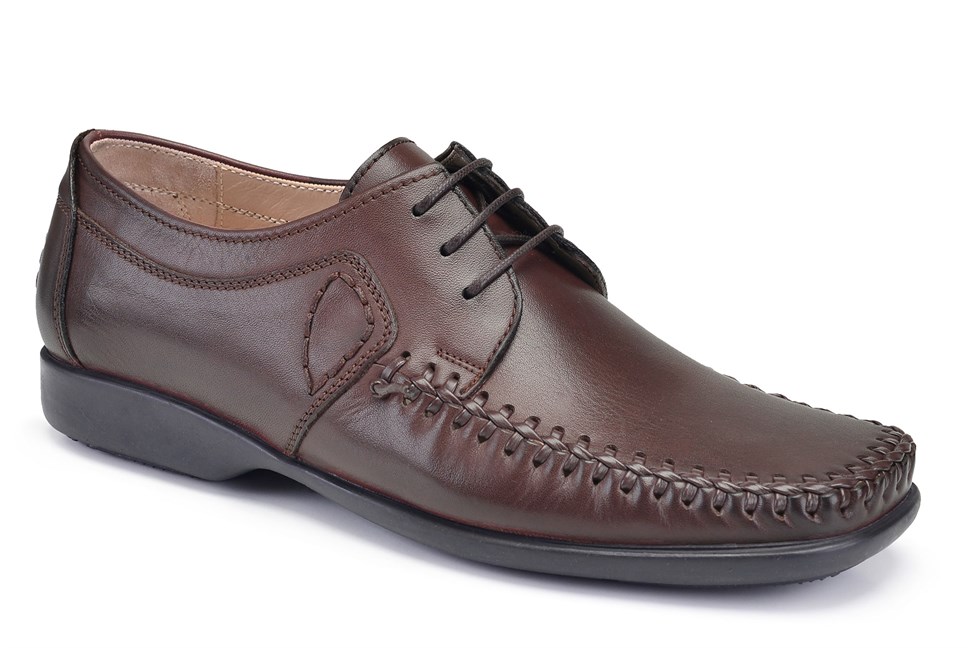 Kahverengi Günlük Bağcıklı Erkek Ayakkabı -12255-