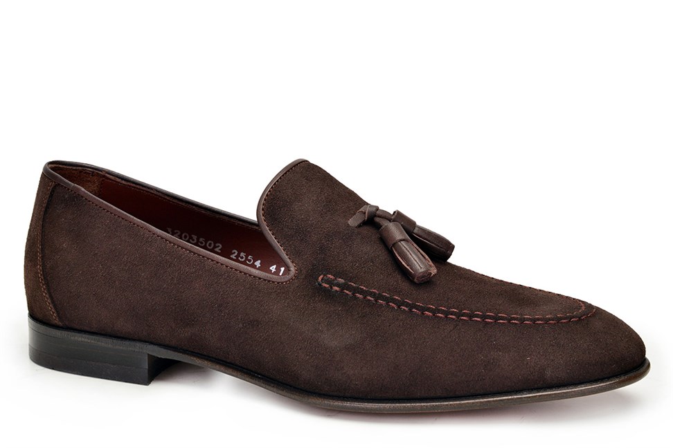 Kahverengi Klasik Loafer Kösele Erkek Ayakkabı -9858-