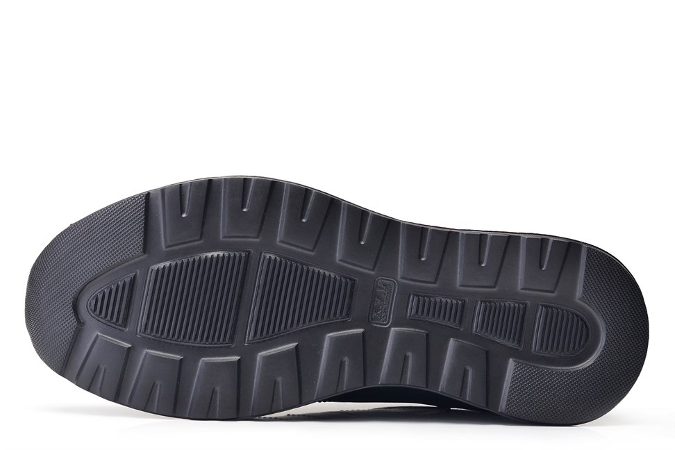 Siyah Baskı Sneaker Erkek Ayakkabı -11886-