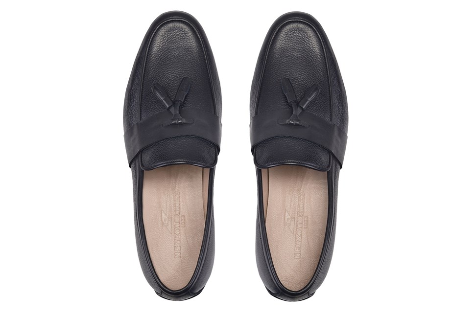 Siyah Günlük Loafer Erkek Ayakkabı -10323-