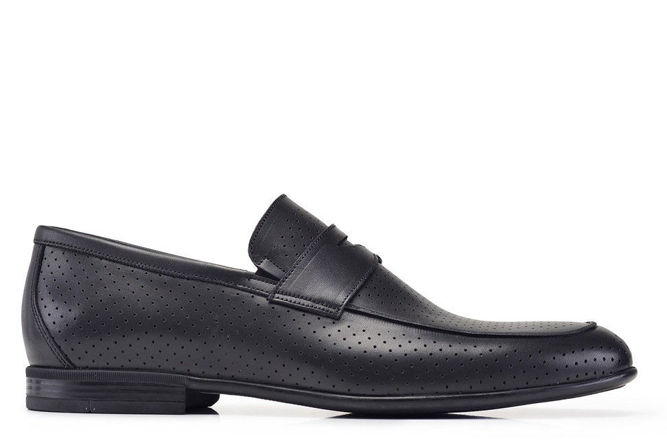 Siyah Günlük Loafer Erkek Ayakkabı -12181-