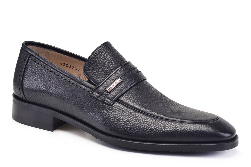 Siyah Günlük Loafer Erkek Ayakkabı -12415-