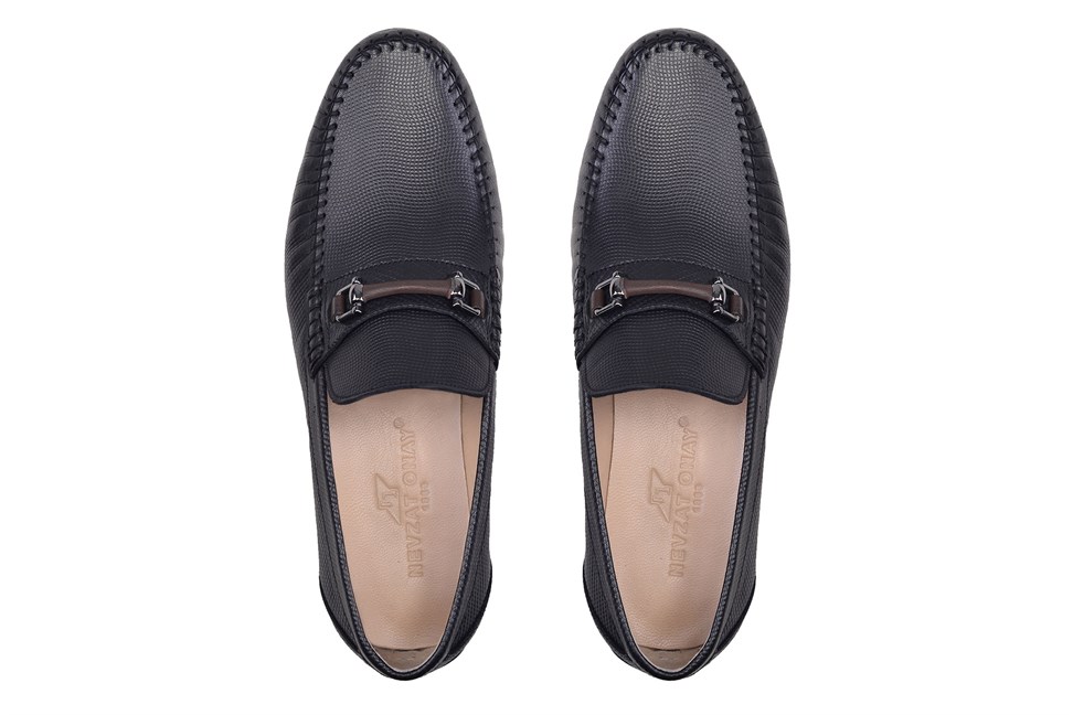 Siyah Günlük Loafer Erkek Ayakkabı -12574-