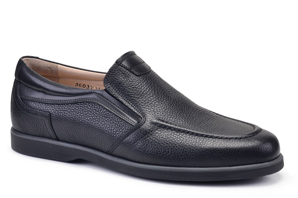 Siyah Günlük Loafer Erkek Ayakkabı -12725-